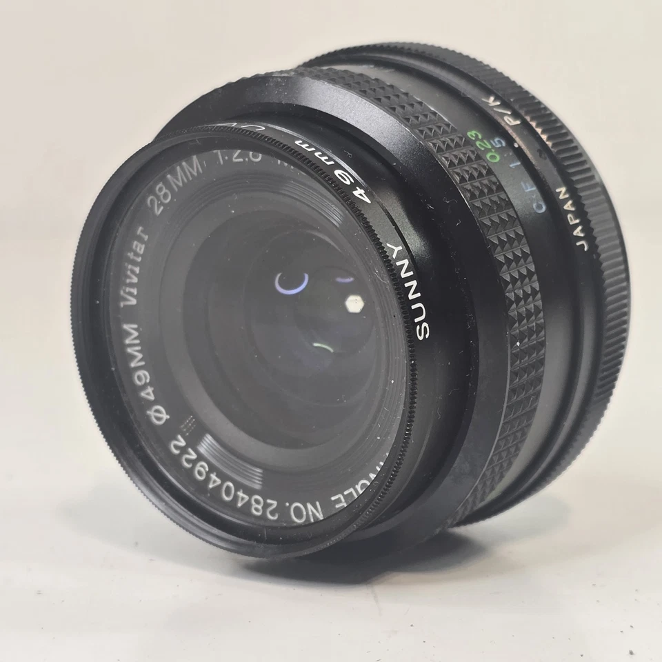 Vivitar 28mm f/2.8 MC Wide Angle Pentax K Mount Prime Lens  - Image 1 of 4