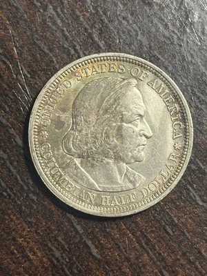 1893 WORLDS COLUMBIAN EXPOSITION CHICAGO HALF DOLLAR - Image 1 of 2