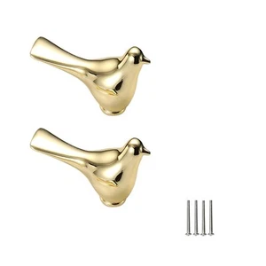 2PCS Gold Bird Shape Drawer Knobs Pulls, Bird Shape Cabinet Knobs, Single Hol... - Picture 1 of 6