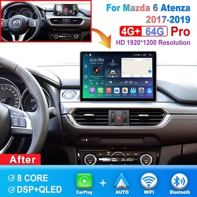 12.5 inch Screen Android Car Radio For Mazda 6 Atenza 2017-2019CarPlay Head Unit - Image 1 of 4