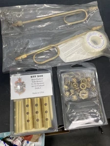 Old-Stf 57-84 Ironhead Sportster Engine Brass oil line & Hardware Dress up Kit - Foto 1 di 3