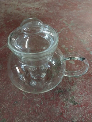 INFUSION Primula Tea Pot 40oz Clear Glass 4 Cup Borosilicate Glass Tea Lover Pot - Image 1 of 4