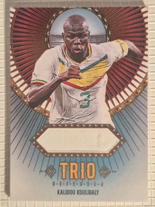 Kalidou Koulibaly Match Worn Numbered Patch 11/20 Futera Unique Napoli/Chelsea - Picture 1 of 2