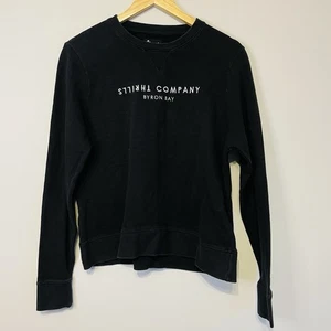 Thrills Company Byron Bay Sweater Jumper Womens Size 8 Black Long Sleeve Crew - Picture 1 of 12