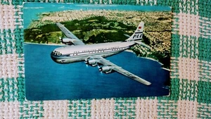 VINTAGE POST CARD DOUBLE-DECKED "STRATO" CLIPPERS PAN AMERICAN'S AIRLINERS - Picture 1 of 12