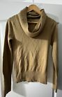COWL TURTLENECK LONG SLEEVE CAMEL COLOR PULLOVER SWEATER WOMEN SIZE SMALL