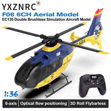 YXZNRC RC Helicopter F06 EC135 2.4G 6 Axis Gyro RTF Direct Drive 1:36 Aircraft