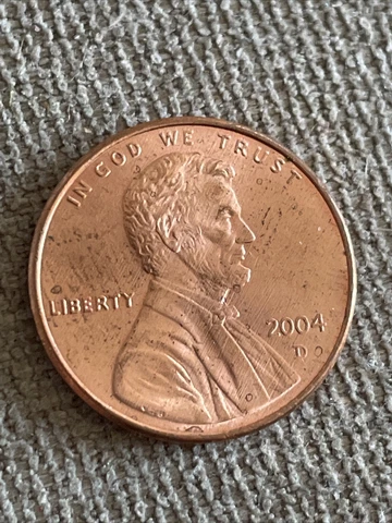 2004 D Lincoln Memorial Cent (Red)  TK747* Cover