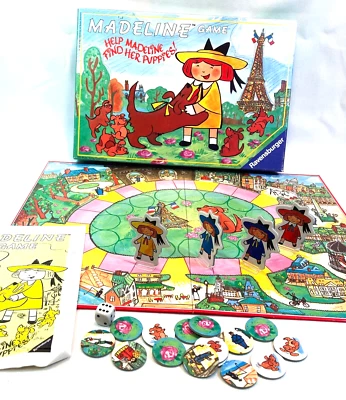 Madeline Game by Ravensburger Help Madeline Find Her Puppies Game COMPLETE - Image 1 of 4
