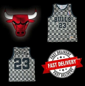 CHICAGO BULLS BLACK AND WHITE MICHAEL JORDAN 23 JERSEY SIZE 2XL - Picture 1 of 5