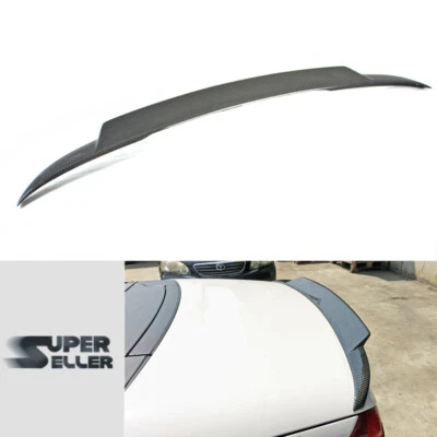 Fit For Mercedes Benz SL R230 Convertible Rear Trunk Spoiler V-Style Carbon - Image 1 of 4