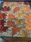 4 Thanksgiving Blätter Wandteppich Stoff Tuch Platzmatten & passender Tischläufer