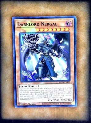 Yugioh Misprint Ink error Darklord Nergal MP21-En119 - Image 1 of 2