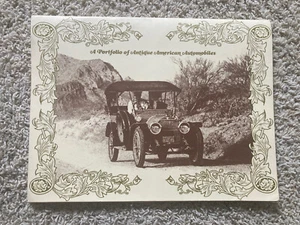 Eine Mappe antiker amerikanischer Automobile 10 verschiedene Künstlerdrucke insgesamt 20 - Bild 1 von 11