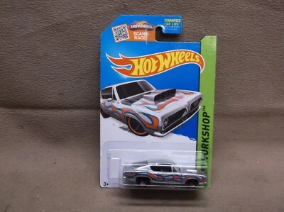 Hot Wheels Silver 2015 #213 1968 68 Plymouth Hemi Barracuda Cuda Hellcat Racer  Foto 1 de 3