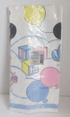 Mantel de fiesta vintage años 90 Gibson Disney Bebés 54" x 96" nuevo en paquete nuevo en caja Foto 1 de 2