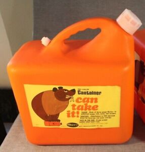 (1) GOTT Cantainer 5 Gallon Orange Plastic Water Jug New Unused