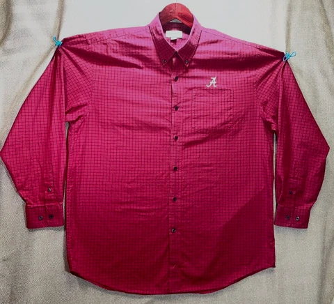 Alabama Crimson Tide Mens 2XL Cutter & Buck Vintage Button Shirt Cover