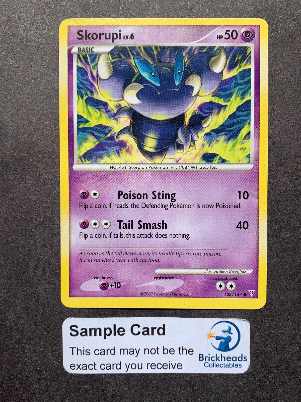 Skorupi 128/147 Common | Platinum: Supreme Victors | Pokemon Card