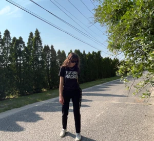 Black Future Hacker Kids T Shirt, Kids L (10/12) or Adult S - Picture 1 of 3