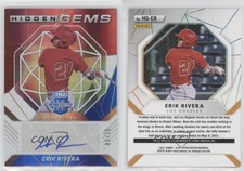 2021 Elite Extra Edition Hidden Gems Red White & Blue /25 Erik Rivera Auto