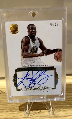2015-16 Panini Flawless DRAYMOND GREEN Premium Ink Auto /25 Warriors RC - Image 1 of 3