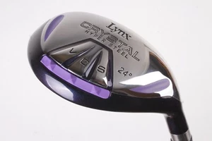 NEW MENS LYNX CRYSTAL VCS 4 HYBRID 24 DEG LOFT REGULAR FLEX GRAPHITE SHAFT - Picture 1 of 11