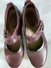 Earth ?Angelica? Mary Jane Shoes Women's 8.5 Wide, Prune, Leather Comfort Shoes
