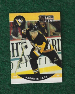 JAROMIR JAGR - 1990-91 PRO SET - ERROR - ROOKIE CARD # 632 - PITTSBURGH PENGUINS