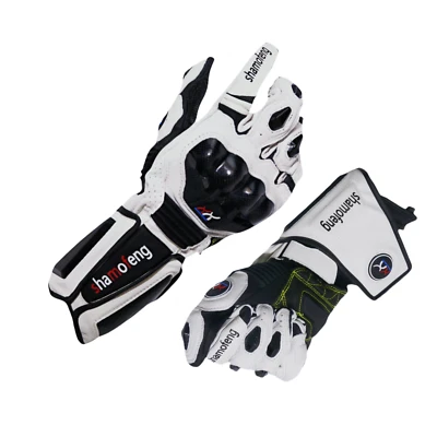 Shamofeng Leather Motorcycle Gauntlets Outdoor Race Sports Gloves Men and Women - Imagem 1 de 3