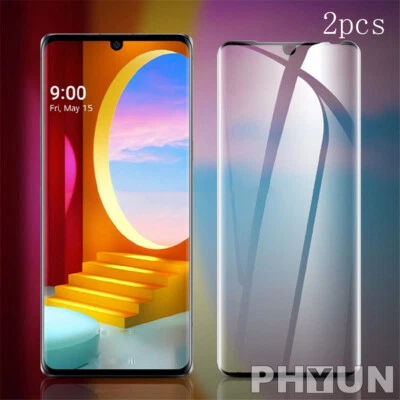 2x For LG Velvet 5G 3D Full Coverage Tempered Glass Curved Edge Screen Protector - Image 1 of 4