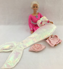 Mattel Barbie Doll 1966 Blonde Blue Eyes Lever on Back Moves Arms China Vintage