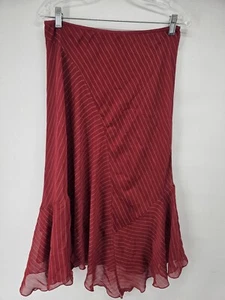 Womens Jonathan Martin Red White Striped Skirt Size XL - Picture 1 of 6