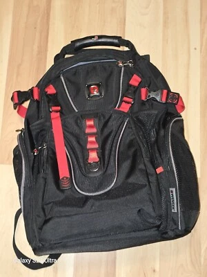 Mochila para portátil Wenger Swiss de 16 pulgadas - negra/gris/roja Foto 1 de 4