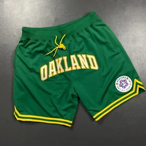 100% Authentic Oakland Athletics Just Don x Mitchell Ness Shorts Size 2XL Mens - Picture 1 of 8