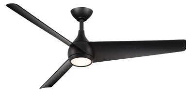 Minka Aire F678L-CL Twist 52" Ceiling Fan with LED Lights and Remote Control, - Image 1 of 4