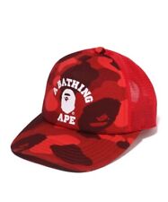 COLOR CAMO COLLEGE MESH CAP M Red from Japan