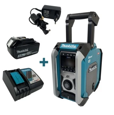 Makita MR007G Akku-Baustellenradio mit Akku 3 Ah und Ladegerät DC18RC - Bild 1 von 4