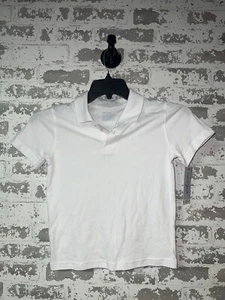 NWT! LOT OF 4 Cat & Jack White Polo Collared Short Sleeve Uniform Shirts S White - Picture 1 of 5