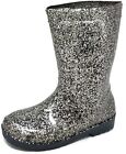 Girls Glitter Wellington Boots Kids Sparkle Wellies Snow Rain Snows Wellys Size