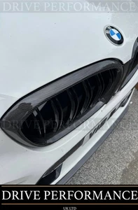 Original Kohlefaser Schwarz Stoßstange vorne Nieren Gitter BMW X4 X4M G02 F98 2018+ - Bild 1 von 8