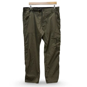 Prana Mens Zion II Pants 38x30 Relaxed Fit Olive Green Hiking Outdoor Stretch - Picture 1 of 16