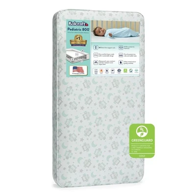 Extra Firm Crib & Mattress, 80 Coil, Waterproof, Gray - Image 1 of 4