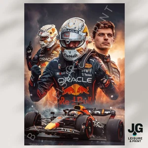 Póster de arte de pared inspirado en Max Verstappen - Fórmula Uno F1 A4 - A3 A2 A1 - Imagen 1 de 4