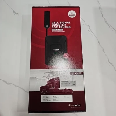 New Sealed weBoost Drive 4g-x OTR 470210 Cell Phone Signal Booster Trucker Kit - Image 1 of 4