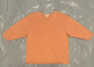 Dressbarn womens top Long Sleeve Peach Color Size 22/24 - Picture 1 of 6