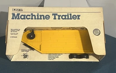 Remolque máquina eje tándem Ertl vintage diecast escala 1/16 #4157 con caja 1990 EE. UU. Foto 1 de 4