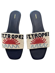 Anthropologie Maeve St. Tropez Perlen-Pantolette Größe 7,5 - Bild 1 von 5