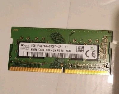 SK Hynix 8Gb 1Rx8 PC4-2400T-SA1-11 HMA 81GS6AFR8N-UH N0 AC Memory Board - Image 1 of 2
