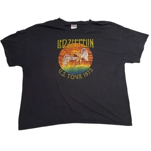 Led Zeppelin Herren T-Shirt 3XL Hanes schwarz 2006 U.S. Tour 1975 Kurzarm - Bild 1 von 5